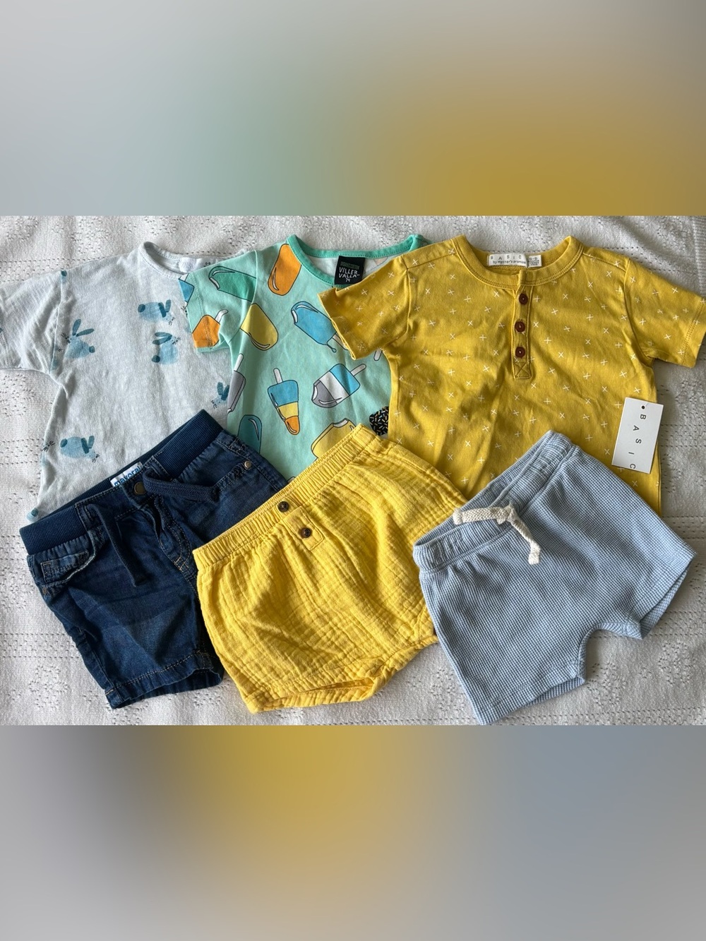 Baby Boy Summer Bundle 6–9M | Organic Cotton + Mayoral Set